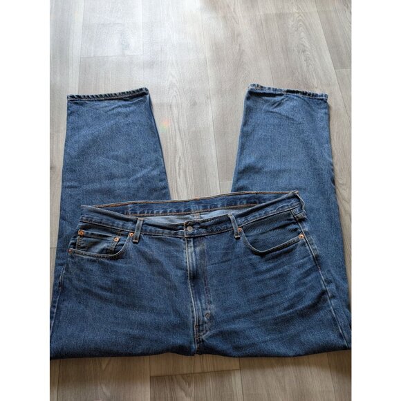 Levis 550 Relaxed Fit Mens Denim Jeans W44 L30 Blue Cotton Straight Leg - Picture 2 of 5